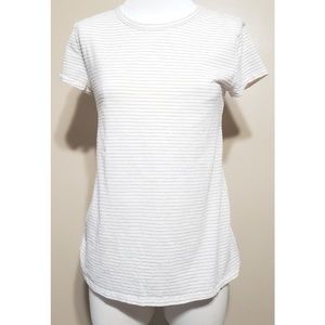 Loft Vintage Soft Gold Stripes Top